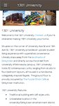 Mobile Screenshot of 1301university.com